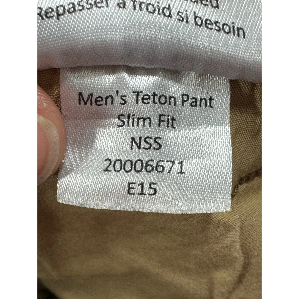 Mountain Khakis Mens Teton Pant Slim Fit Stretch Brown Pants 30x32 Meas: 30x30